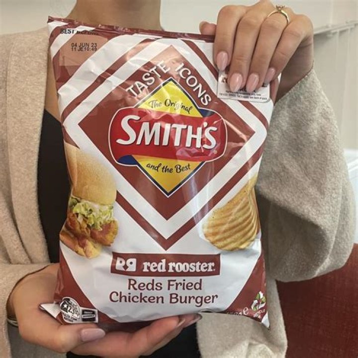 Smiths, Red Rooster release new Reds Fried Chicken Burger chip flavour